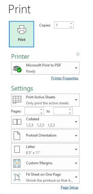 how to print excel spreadsheet and why it's important to keep your printer ink levels high